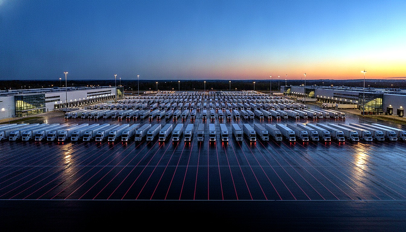 Distribution yard supporting freight across multiple industries